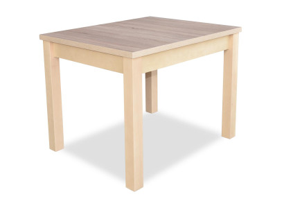 Stilvoller Esstisch mit Holzllanplatte in Beige Farbe Moder Esszimmer