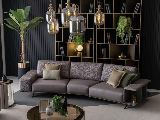 Luxus Sofagarnitur Wohnzimmer 3+3+1 Sitz Stoffsofa Big Sofa Couchen Sets