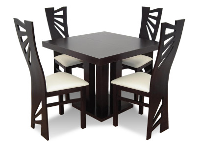 Stuhl Set Tisch + 4 Stühle Garnituren Wohnzimmer Esszimmer Ausziehbar