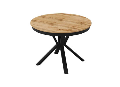 Luxus Esstisch Braun Runder Tisch Esszimmer Holz Design Tische 100 cm