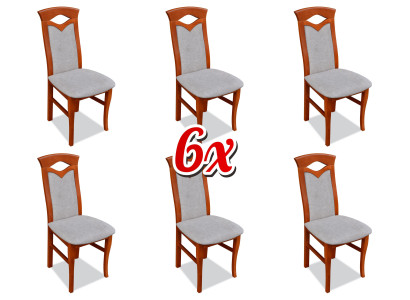Polsterstuhl Sessel Textil Sitz Sessel Set Neu Küche Stuhl Esszimmer 6x Stühle