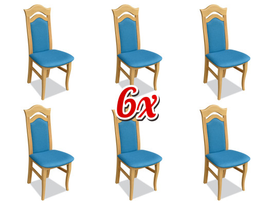 Set Stuhl Garnitur Sitz Polster Wohnzimmer Holz 6x Stühle Neu Ess Zimmer Gruppe