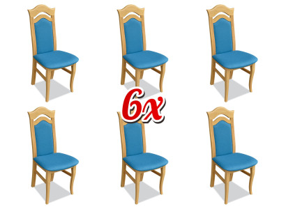 Set Stuhl Garnitur Sitz Polster Wohnzimmer Holz 6x Stühle Neu Ess Zimmer Gruppe