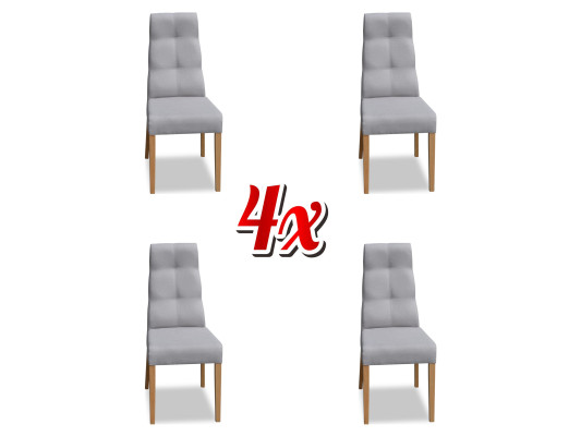 Set 4x Sessel Stuhl Design Holz Textil Polster Stühle Gastro Esszimmer Stoff Neu
