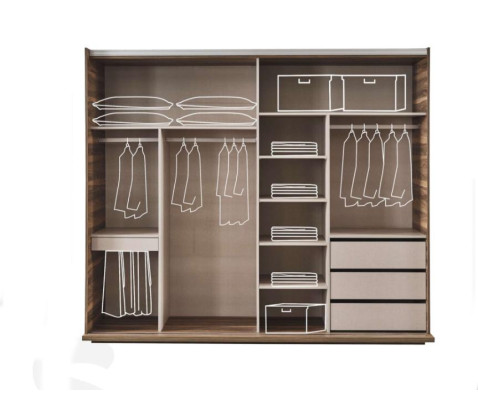 Schlafzimmer Möbel Glasschrank Designer Doppelbett Holz Nachttische 4tlg