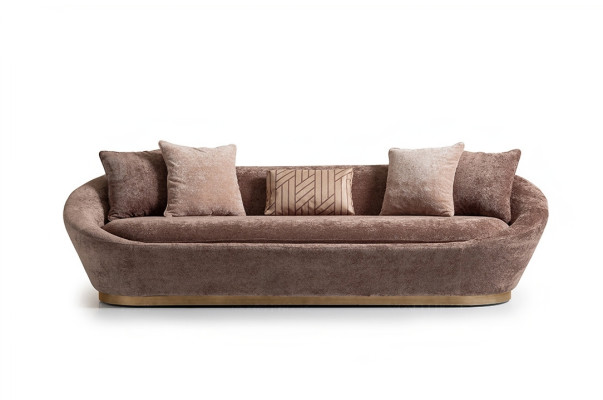 Couchgarnitur Sofagarnitur Stoffsofa Dreisitzer Sessel Beige Couch Set