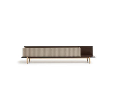 Sideboard RTV Lowboard TV Ständer Tisch Wohnzimmer Holz Beige Modern