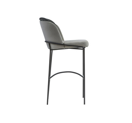 Esszimmer Barhocker Design Bar Stühle Polster Stuhl Moderne Grau