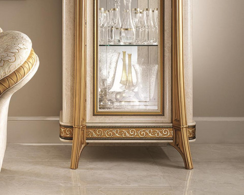 Esstisch Tisch Möbel kommode Vitrine Set 5tlg. Gruppe Design Esszimmer Garnitur