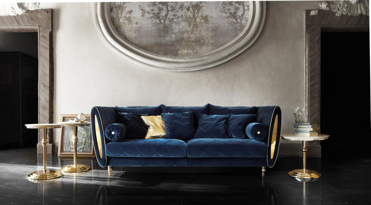 Sofagarnitur Sofa Couch 3 + 3 Wohnzimmer Designer Barock Möbel Classisch