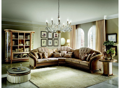 Ecksofa Sofa Couch Wohnzimmer Barock Rokoko Jugendstil royal Klassisch