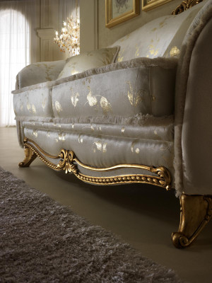 Sofa Sofagarnitur 3+3 Set Sitz Design Polster Sofas Couch Garnitur arredoclassic