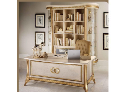 Bücherschrank Schrank Vitrine XXL Designer Möbel Luxus Barock Rokoko