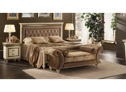 Bett 2x Nachttisch 3tlg. Schlafzimmer Set Betten neu Luxus Chesterfield 180x200