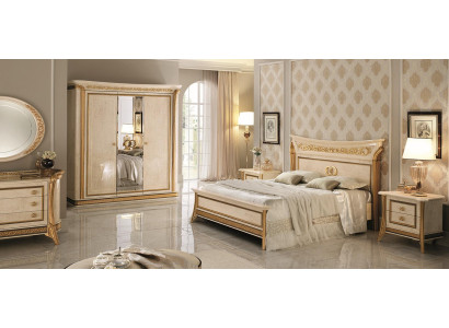 Bett 2x Nachttisch 3 tlg. Schlafzimmer Set Möbel Modern Betten arredoclassic neu