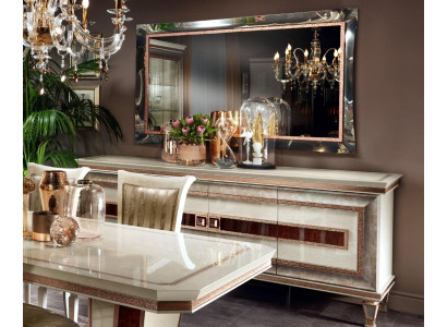 Konsole Holz Sideboard Konsolentisch Spiegel Anrichte Schrank 2tlg arredoclassic