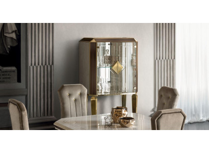 Schrank Bar Barschrank Vitrine Wohnzimmer Designer Regal Möbel arredoclassic