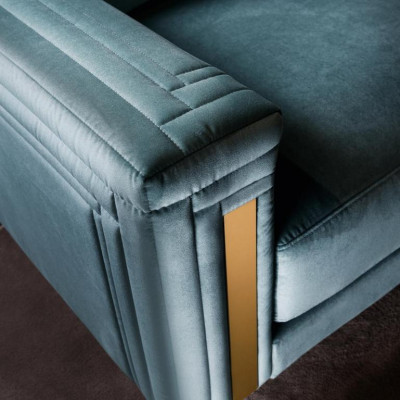 Dreisitzer 3 Sitzer Wohnzimmer Polster Textil Modern Luxus Design Sofa Möbel Neu