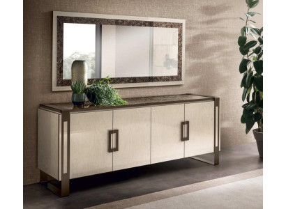 Edle Design Konsole Holz Spiegel Sideboard Anrichte Schrank 2tlg. Konsolentisch