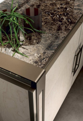 Edle Design Konsole Holz Spiegel Sideboard Anrichte Schrank 2tlg. Konsolentisch