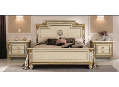 Italienische Möbel Bett Betten Holzbett Echtholz Doppelbett Neu arredoclassic