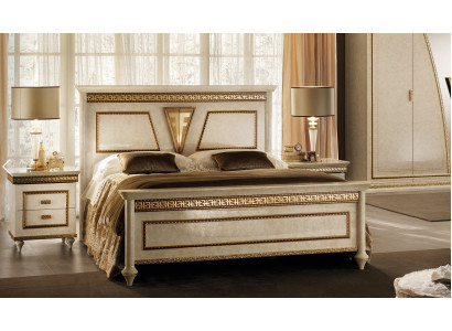 Bett Polster Design Luxus Doppel Hotel Betten Holz Schlaf Zimmer arredoclassic
