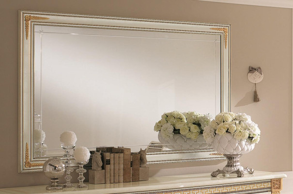 Klassischer Designer Spiegel Wandspiegel Barock Rokoko 175x114cm Holz Rahmen Neu