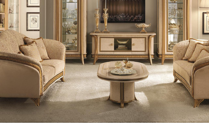 COUCHTISCH Couch oval designer Möbel Barock Rokoko anktik Jugendstil