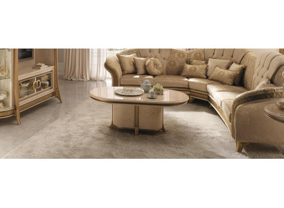 Holz Italienische Möbel Barock Stil Luxus Braun Couchtisch Wohnzimmer Tisch Neu