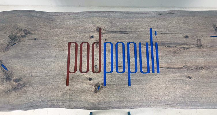 Holz Tisch Esszimmer Möbel Konferenztisch Epoxid Harz Giessharz neu Epoxy Resin