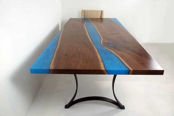 Moderne Tische Esstisch Meer Design Tisch Harz Fluss Möbel 220x90 Epoxid Ozean
