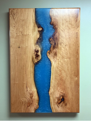Esstisch River Table Massiv Tische 220x100 Flusstisch Meer Waterfall Epoxidharz