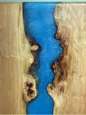 Esstisch River Table Massiv Tische 220x100 Flusstisch Meer Waterfall Epoxidharz
