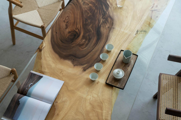 Esstisch Meer Wasser River Echtes Holz Flusstisch 180x90 Tische