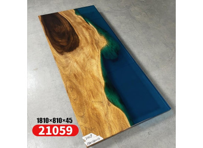 Esstisch Meer Wasser River Echtes Holz Flusstisch 181x81cm Tische