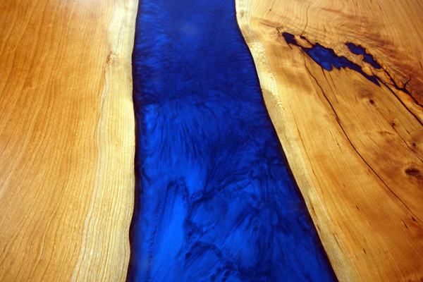 Maßanfertigung Tisch Epoxidharz Epoxy Fluss Echtes Holz Preis 1qm Tische Resin