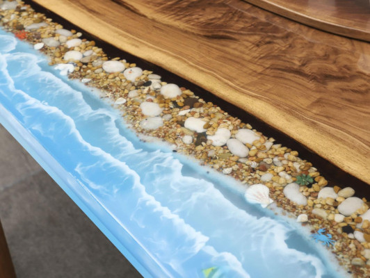 Design Tisch Moderne Meer Fluss Möbel Tische Esstisch Tische Epoxid