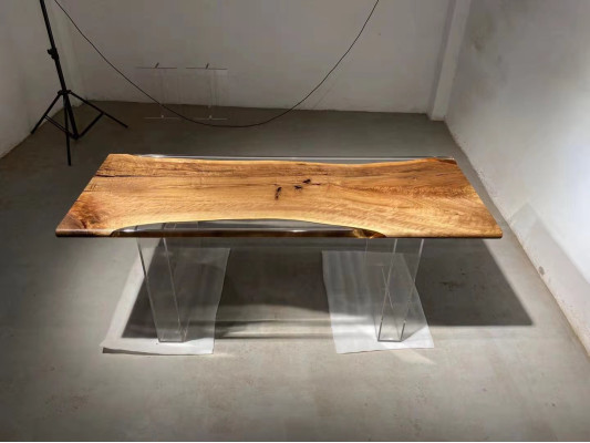 River Table Epoxidharz Couchtisch Massiv Tische 120x60 Flusstisch