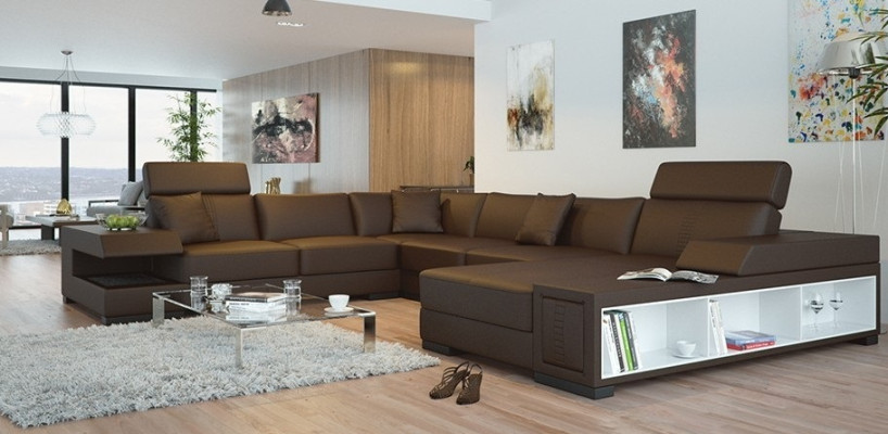 Modernes U-förmiges Ecksofa für zeitgemäßes Wohnambiente