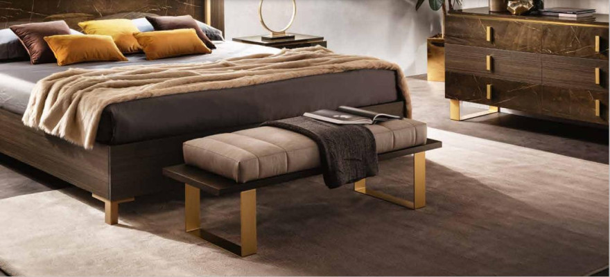 Fußhocker Designer Beistell Hocker Bank Italienische Schlafzimmer Möbel 140cm