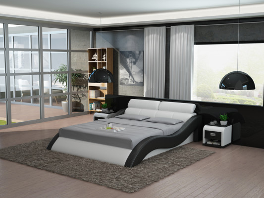 Wasserbett Hotel Doppelbett Betten Mit USB Komplett Lederbett Wasser Polsterbett