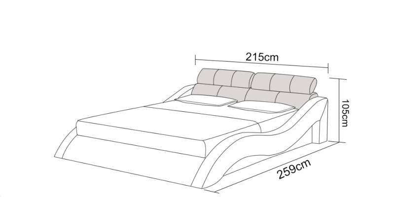 Wasserbett Hotel Doppelbett Betten Mit USB Komplett Lederbett Wasser Polsterbett