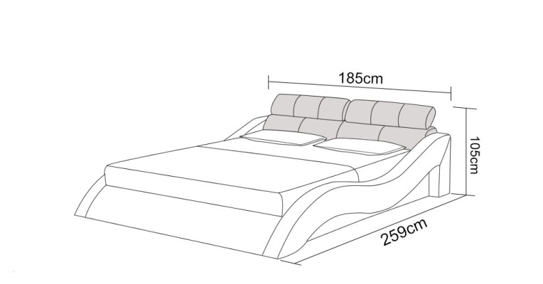 Wasserbett Hotel Doppelbett Betten Mit USB Komplett Lederbett Wasser Polsterbett