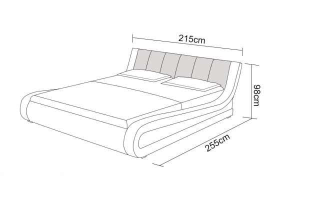 Wasserbett Hotel Doppel Bett Betten Komplett Lederbett Polsterbett Wasser LB8829