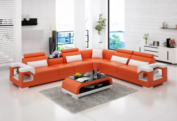 Wohnzimmer Ledersofa Ledercouch Couch Garnituren Sofa Ledersofas Wohnlandschaft