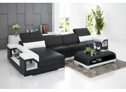 Design Couchen Eckcouch Ledergarnitur Sofa Polster Sofas Ledercouch Wohnzimmer
