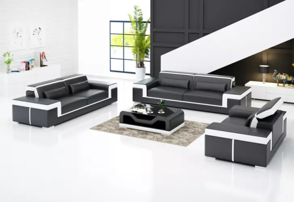 Wohnlandschaft Sofa Sofagarnitur 321 Sitzer Ecksofa Polster Designer Garnitur