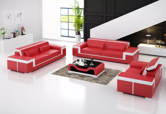 Wohnlandschaft Sofa Sofagarnitur 321 Sitzer Ecksofa Polster Designer Garnitur