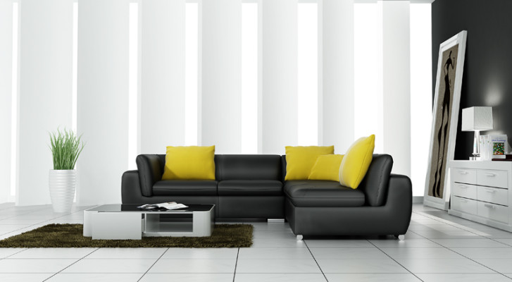 Ledersofa mit USB Wohnlandschaft Ecksofa Eck Garnitur Design Modern Sofa F3014