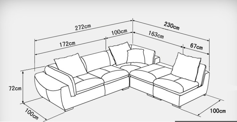Ledersofa mit USB Wohnlandschaft Ecksofa Eck Garnitur Design Modern Sofa F3014